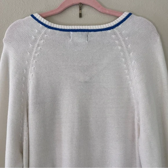 Nike Vintage Tennis Sweater Blue Label Large Golf Sports Leisure 80s Old Money - Picture 8 of 11